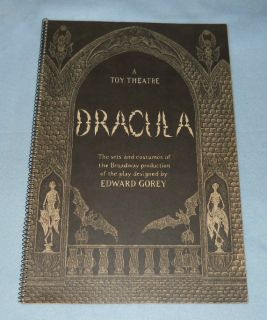 EDWARD GOREY A Toy Theatre 1979 1st edition Broadway play DRACULA cut 