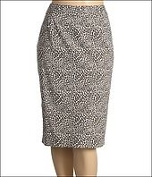 Liz Claiborne Plus Size Cheetah Print Cotton Silk Pencil Skirt