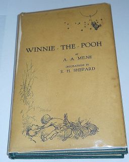 Milne Winnie The Pooh 1st DJ 1926 Illustrated E H Shepard