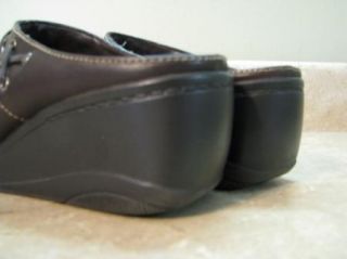 A2 Aerosoles Dark Brown Clogs Mules Shoes Level 2 Super Cute Sz 6 1 2 