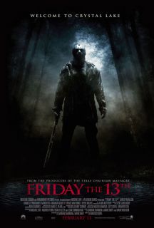 friday the 13th movie poster 2 sided original final 27x40