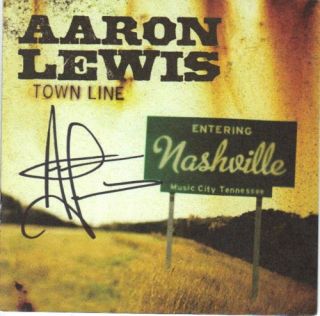 Aaron Lewis of Staind Signed Town Line CD