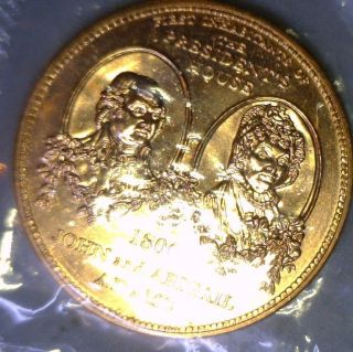 US Mint John Abigail Adams The White House Bronze Medal