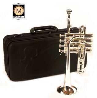 Marinelli BB A Silver Plated Piccolo Trumpet w Monel Valves