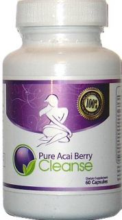 Pure Acai Berry Cleanse 1500mg Pills Detox Weight Loss
