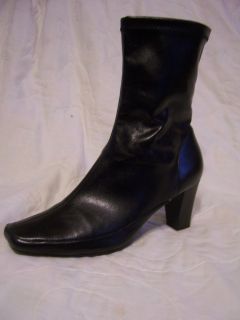 A2 Aerosoles Womens Black Ankle Boots Size 8M