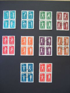   Exercises China Stamps Set 141 150 A25 Peking PRC 1952 NH