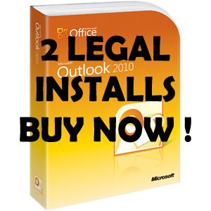 Microsoft Outlook 2010 543 05182 Academic Retail Box 32 64 Bit DVD 2 