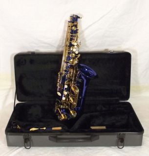    VSABL Student Model Blue Lacquer Alto Saxophone AS IS BROKEN NECK
