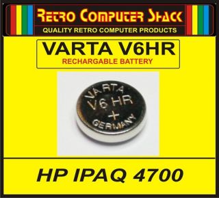 HP iPAQ HX4700 Backup Battery Varta V6HR Brand New