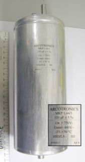 Arcotronic 120uF 750v Large AC Filter Capacitor