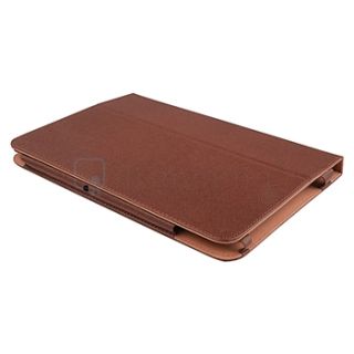 For 10 1 Acer Iconia Tab A200 Brown PU Skin Stand Leather Case Cover 