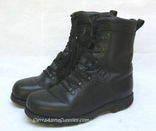   Black Leather Gde 1 Combat Para Boots Military not Gore Tex