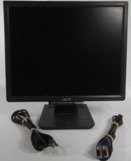 Acer AL1706 A 17 Black LCD Monitor Flat Panel Screen w VGA Power 