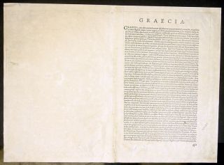 1570 Ortelius 1st Ed Antique Map of Greece