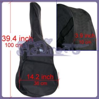 Durable 420D Oxford Soft Acoustic Guitar Gig Bag Case Single Shoulder 