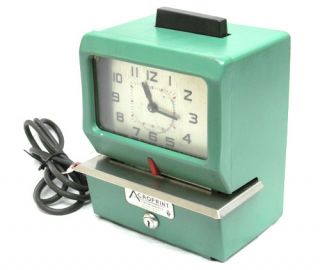 handling store hours map acroprint time clock punch recorder 125nr4