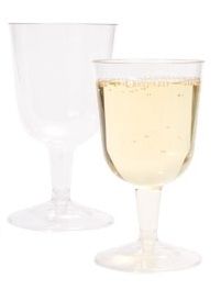   Clear Plastic 6 oz Wine Glasses Bulk Wholesale Dessert Glasses