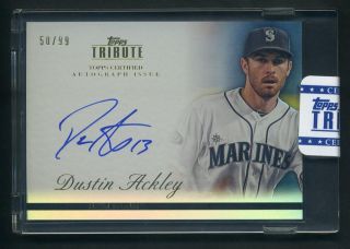 2012 Topps Tribute Dustin Ackley Inkable Accolades Auto 50 99 