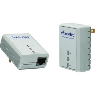 Actiontecs 500 Mbps Powerline Network Adapter Kit uses your standard 