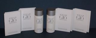 Acqua Di Gio for Men Shower Gel After Shave Samples