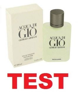 Acqua Di Gio Tester Eau de Toilette EDT 3 3 3 4 Giorgio Armani for Men 