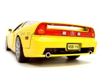 Defective 2002 Acura NSX Yellow 1 18 Diecast Model Car by Motormax 