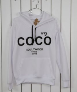 2012 Korea Coco Fashion Hoodie Cute Sweatshirt White Tracksuits Top 
