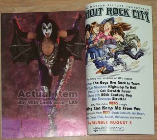 Kiss Detroit Rock City Edward Furlong Paul Stanley Gene Simmons Metal 