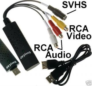   Video Capture VCR Camcorder 8mm VHS Tape DVD maker adapter SHdis