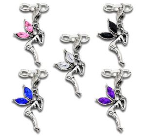 10 Mixed Fairy Clip on Charms Fit Link Chain Bracelet