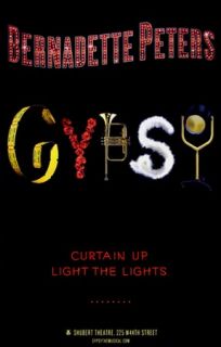 Original Broadway Stephen Sondheim Poster Gypsy Bernadette Peters 