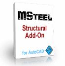 MSteel Autocad Addon for Structural Steel Detailing Cad Cam Windows 
