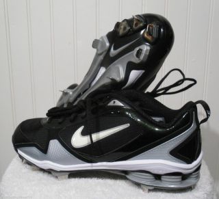   Nike Shox Fuse 2 Mens Baseball Cleats 8 13 Black White MSRP$105