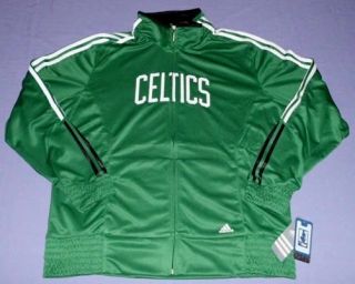 Boston Celtics Warm Up on Court Jacket Large Ladies Adidas NBA