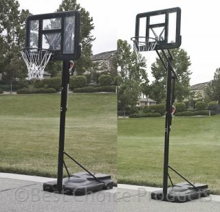 44 Adjustable Basketball Hoop Court System Goal Rim Backboard Portable 
