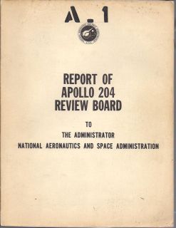   bookreport of APOLLO 204 review board to administrator NASA..1967