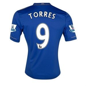 Adidas Fernando Torres Chelsea Home Soccer Jersey Premier League 2012 