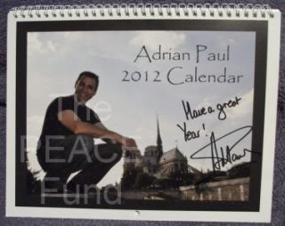 Adrian Paul Highlander 2012 Calendar One of a Kind Autographed