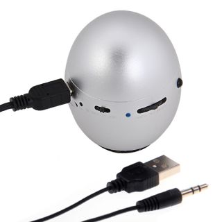 Adin Egg Portable Micro SD USB Mini Speaker Music Player Vibration 