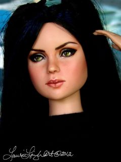Wednesday Addams Christina Ricci Repaint by Laurie Leigh