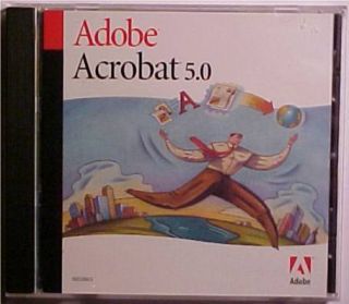 Adobe Acrobat 5 0 for Windows PC Full Version w Serial Number