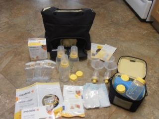 Medela Pump in Style Advanced Plus on The Go Carry Tote EXTRAS