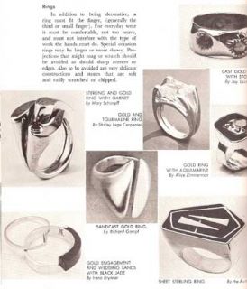 1962 Make Mid Century Modern Handwrought Jewelry Jewelrymaking Design 