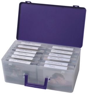 New Advantus Cropper Hopper Photo Supply Case Purple
