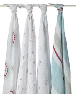 Nwtnew Aden and Anais Classic Muslin Collection 4 Pack Swaddles Super 