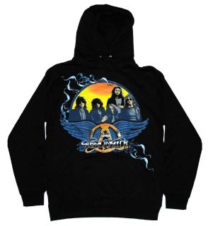 Aerosmith Band Sunset Logo Rock Band Adult Pullover Hoodie Hooded 