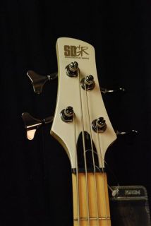   SR300 Metallic pearl white bass guitar w/ maple fretboard