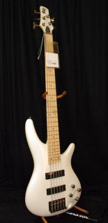 Ibanez SR305M White Sparkle Maple Bass Guitar 5 String