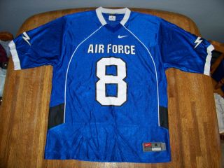 Nike Team Authentic Air Force Falcons 8 Football Jersey Size Medium 